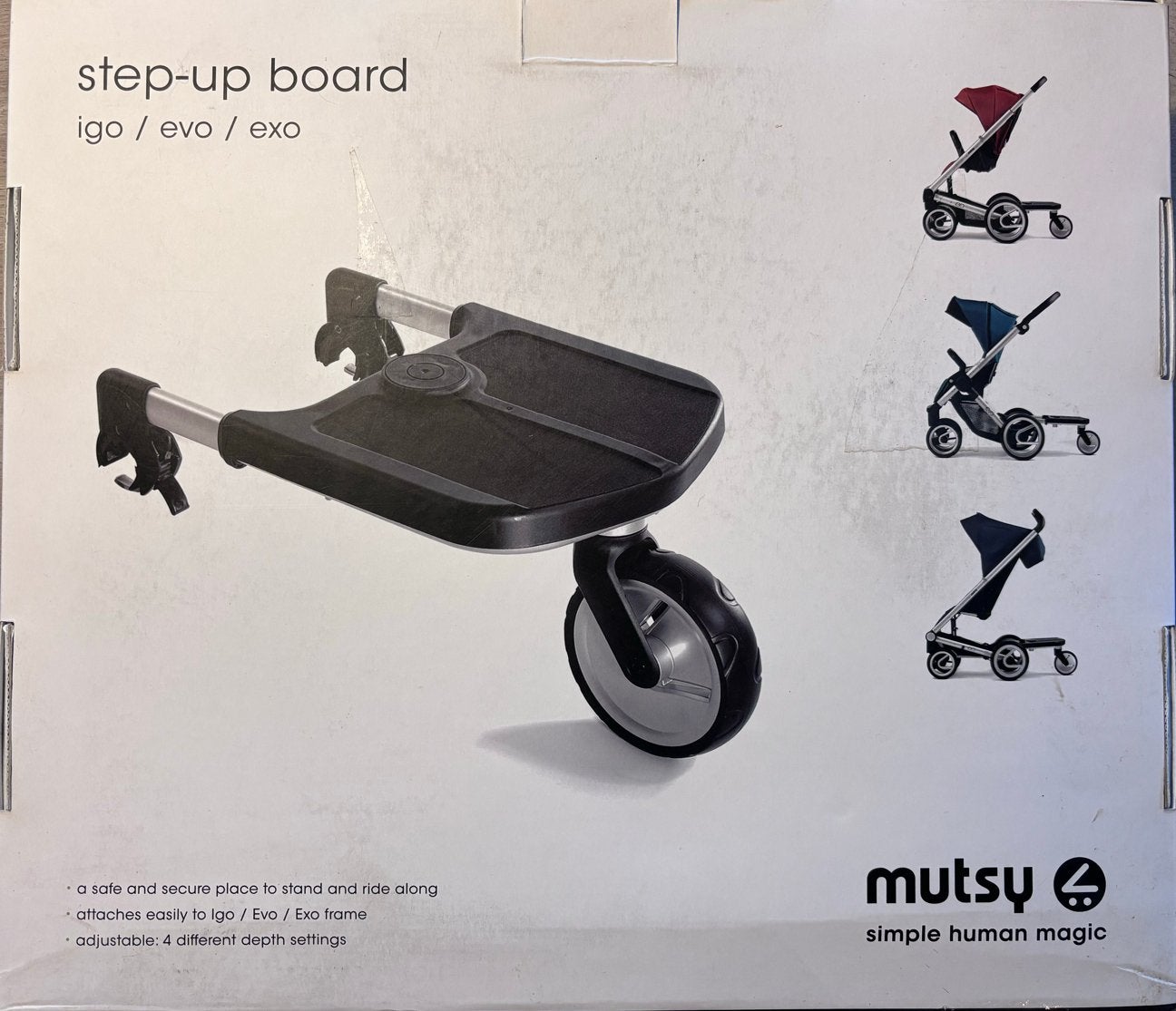 Mutsy Step-Up Board - Meerijdplankje voor Kinderwagen, Ophalen of Verzenden, Zo goed als nieuw, Kinderwagen, Mutsy