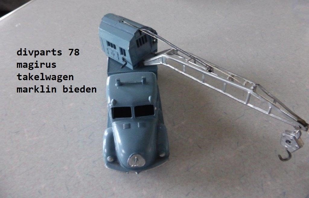 Marklin magirus kraanwagen, Ophalen of Verzenden, Zo goed als nieuw, Bus of Vrachtwagen, Overige merken