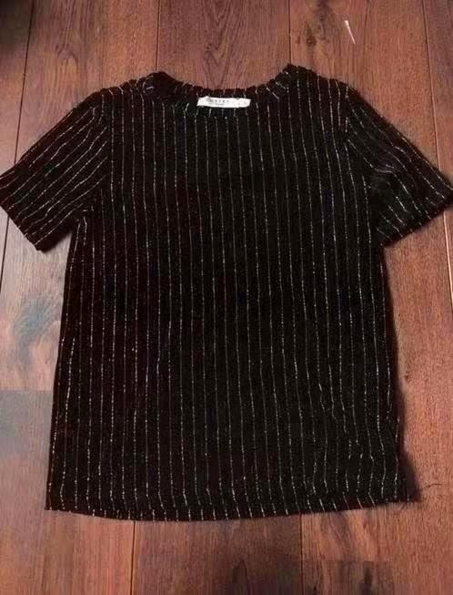 costes shirt maat XS met goudkleurig draadje, Ophalen of Verzenden, Zo goed als nieuw, Maat 34 (XS) of kleiner, Korte mouw