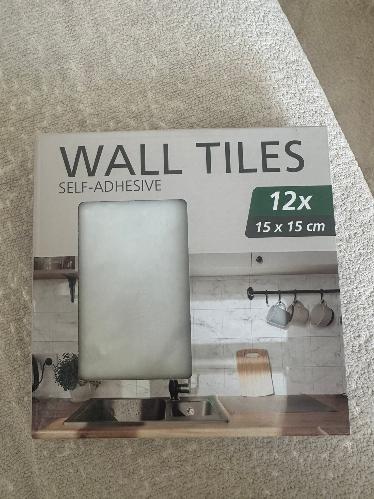 Zelfklevende wandtegels nieuw (17 pakken), Nieuw, Minder dan 5 m², Wandtegels, Keramiek