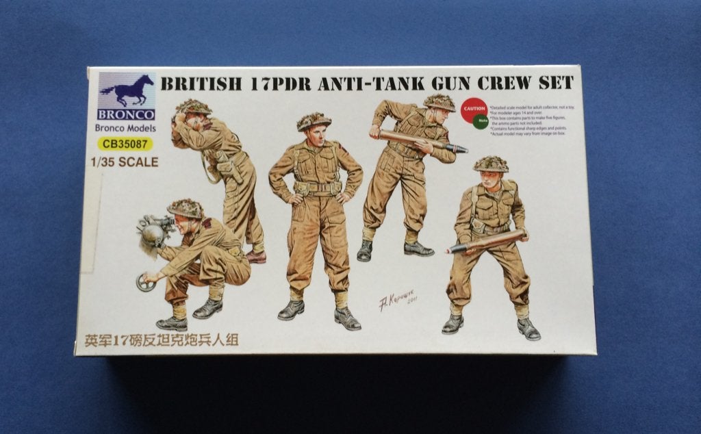 Bronco Models	CB35087	17pdr Anti-Tank Gun Crew Set	1/35, Hobby en Vrije tijd, Verzenden, Nieuw, 1:35 tot 1:50
