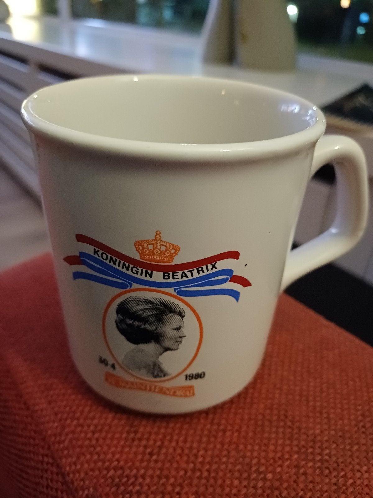 Vintage Koningin Beatrix Beker - 1980 Troonsbestijging, Ophalen of Verzenden