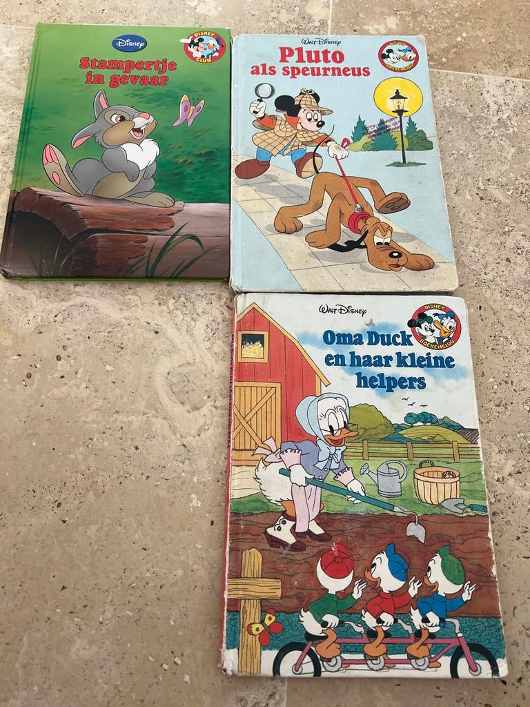 Disney Boeken: Stampertje, Pluto, Oma Duck (3 stuks), Boeken, Kinderboeken | Jeugd | onder 10 jaar, Gelezen, Sprookjes, Ophalen of Verzenden