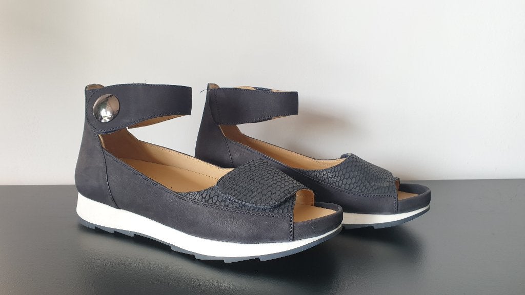 Helioform Comfort Sandalen Zwart maat 38,5 Wijdte H, Zwart, Zo goed als nieuw, Helioform, Sandalen of Muiltjes