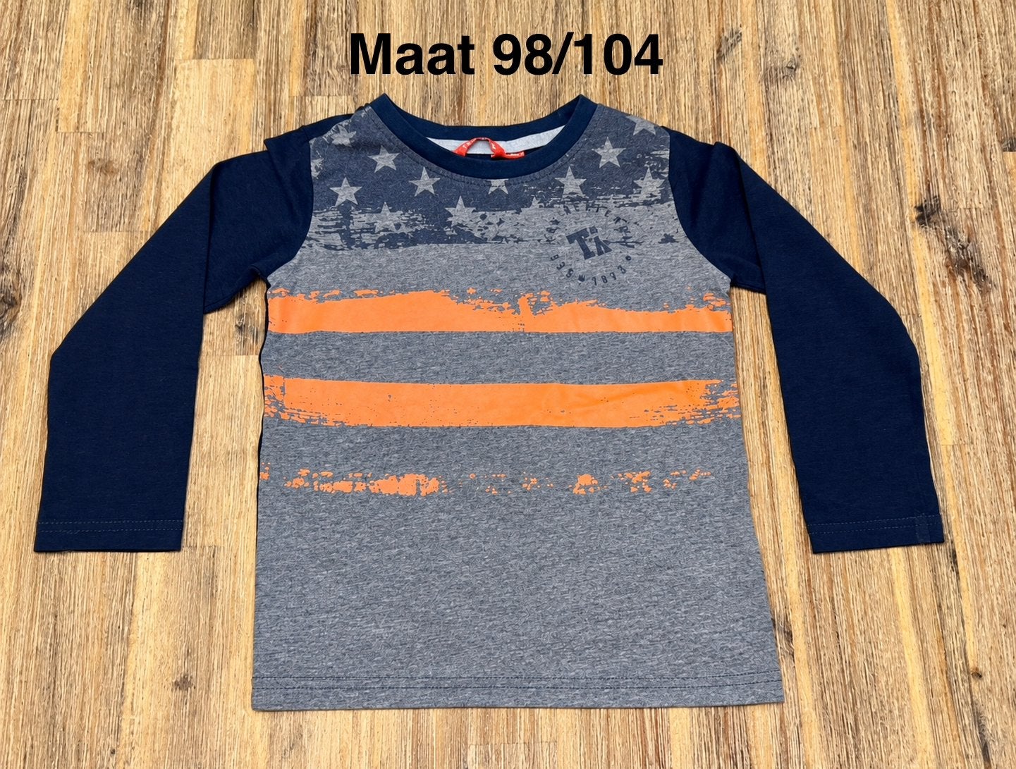 Tygo & Vito longsleeve met print - Maat 98/104, Ophalen of Verzenden, Zo goed als nieuw, Jongen, Shirt of Longsleeve