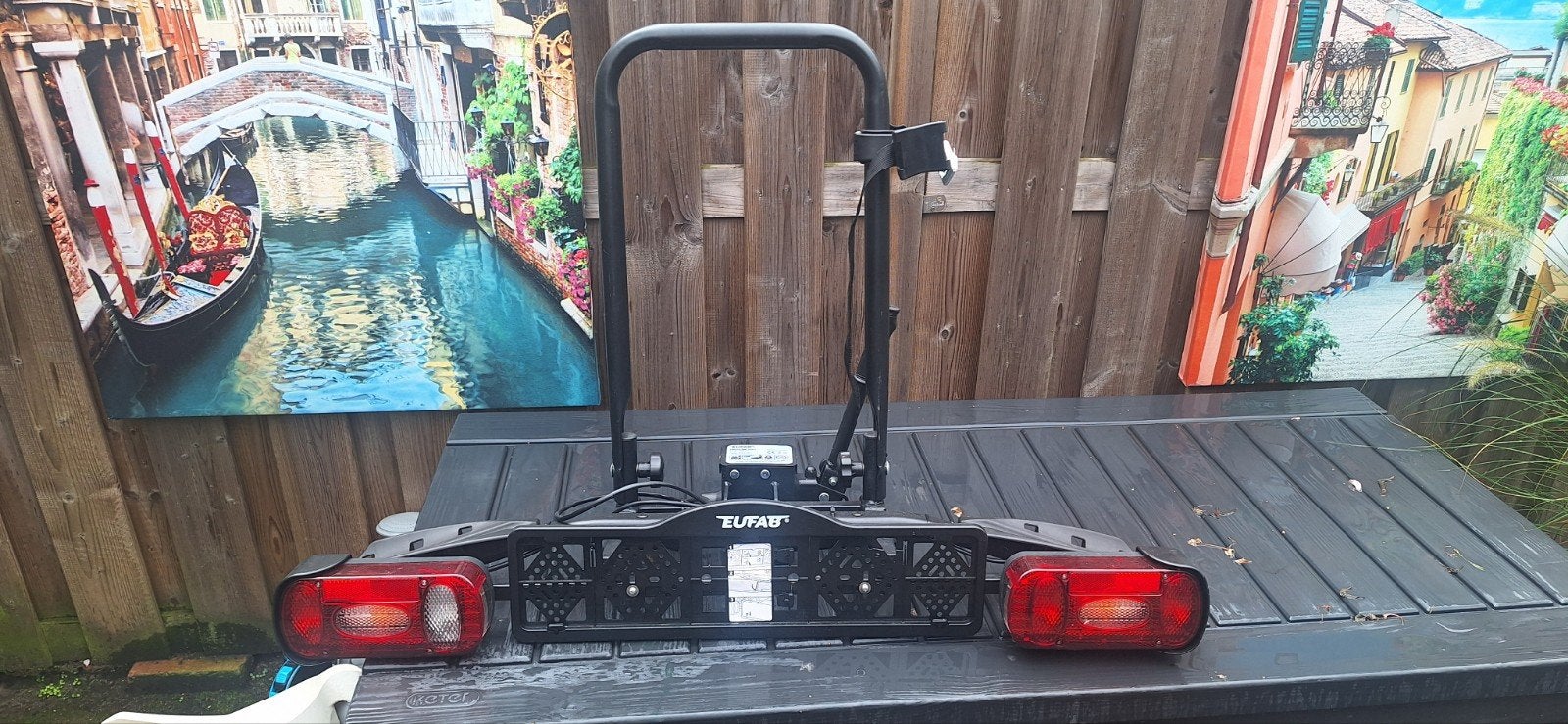 Eufab Amber 1 fietsendrager voor trekhaak, Ophalen, Zo goed als nieuw, 1 fiets, Trekhaakdrager