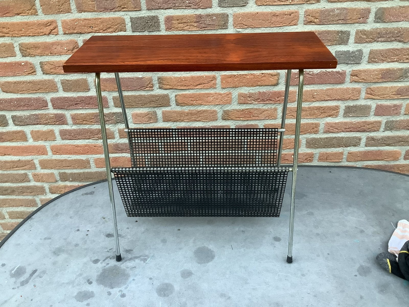Pilastro Vintage Lectuurtafel Bijzettafel Retro izgst, Vintage, Gebruikt, Ophalen of Verzenden, Metaal