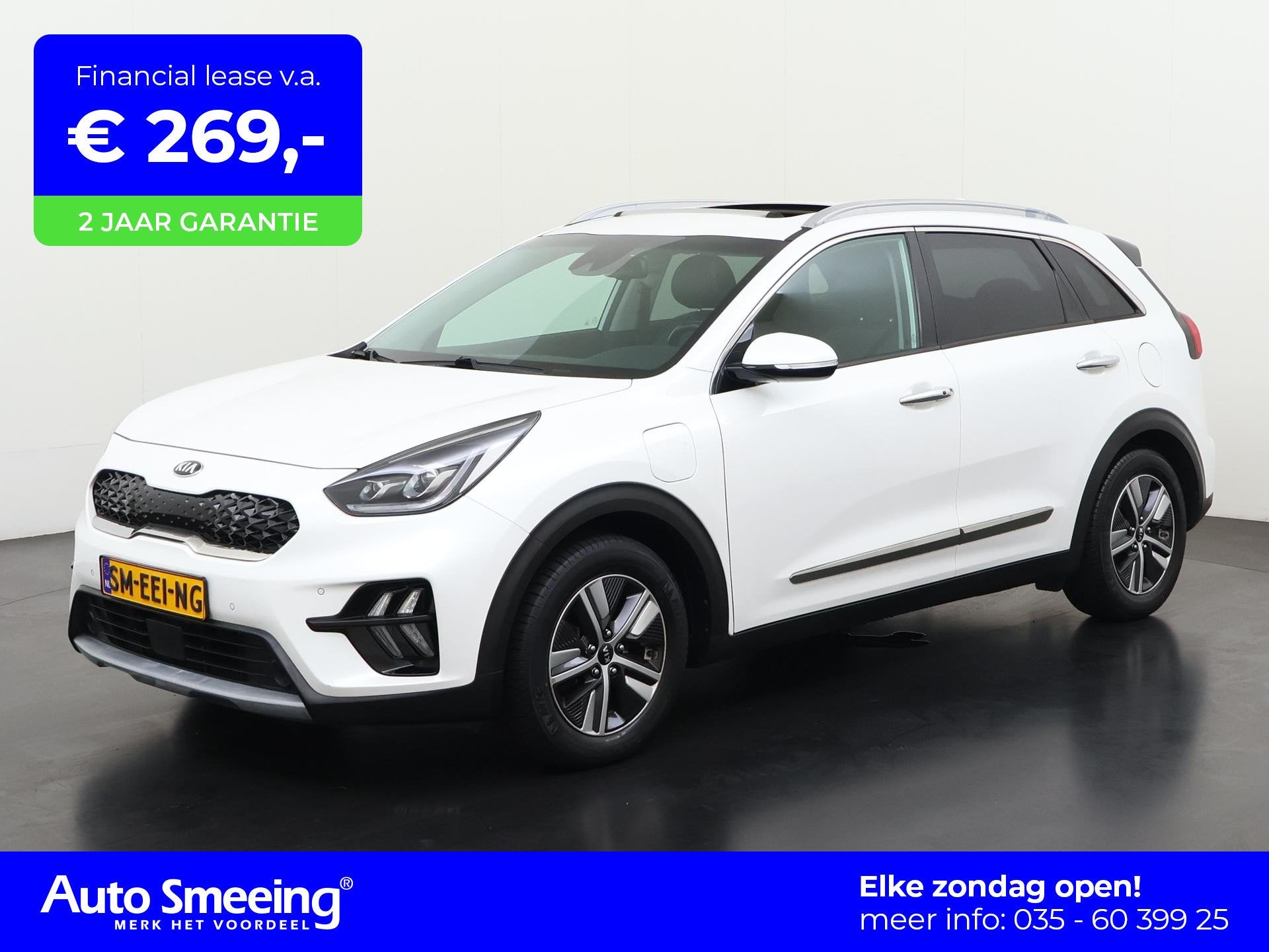 Kia Niro 1.6 GDi PHEV ExecutiveLine | Schuifdak | Trekhaak |, Gebruikt, Wit, Lichtsensor, SUV of Terreinwagen