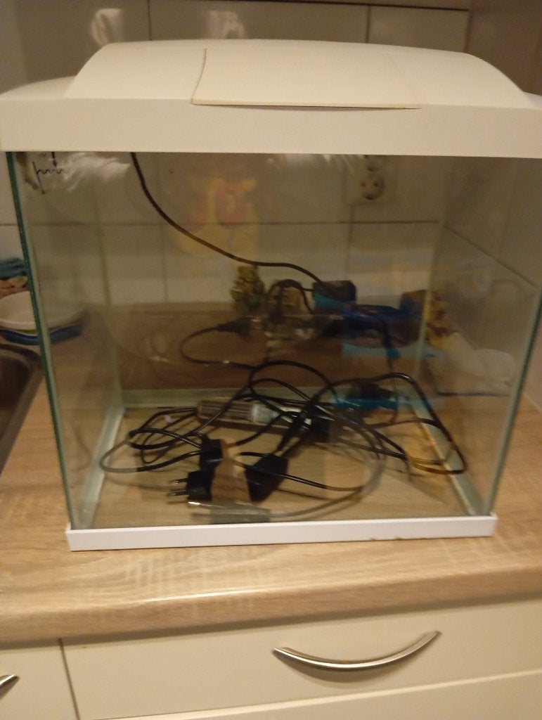 Aquarium 30 liter, Dieren en Toebehoren, Vissen | Aquaria en Toebehoren, Ophalen, Gebruikt, Leeg aquarium, Verwarming