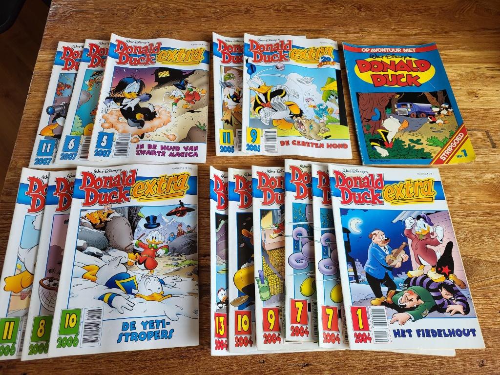 Set van 15 Donald Ducks Extra, Boeken, Stripboeken, Meerdere stripboeken, Ophalen of Verzenden, Gelezen, Walt Disney