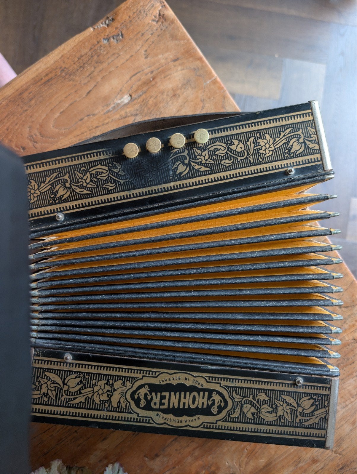 Vintage Hohner Accordeon - Knopaccordeon - Gebruikt, Muziek en Instrumenten, Accordeons, Ophalen, Gebruikt, Overige formaten, Knopaccordeon