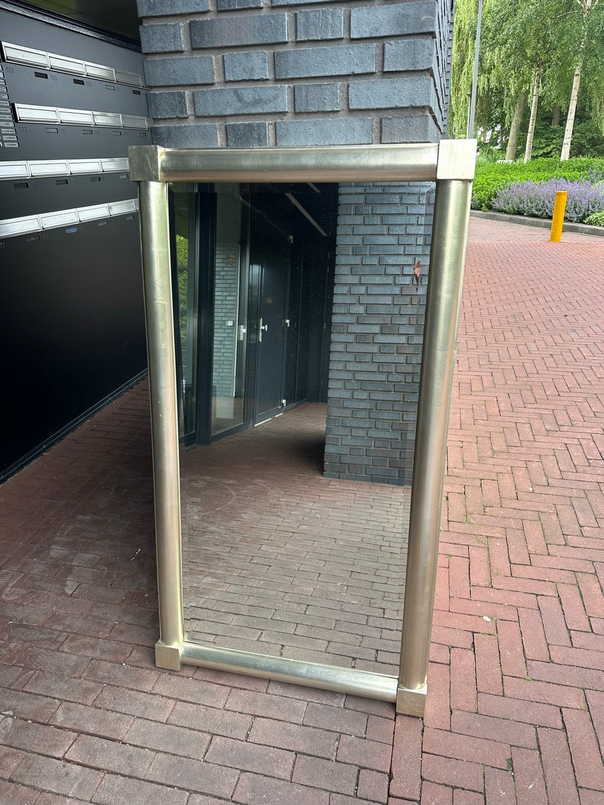 Super mooie spiegel, Huis en Inrichting, Woonaccessoires | Spiegels, Ophalen, 100 tot 150 cm, Zo goed als nieuw, Rechthoekig