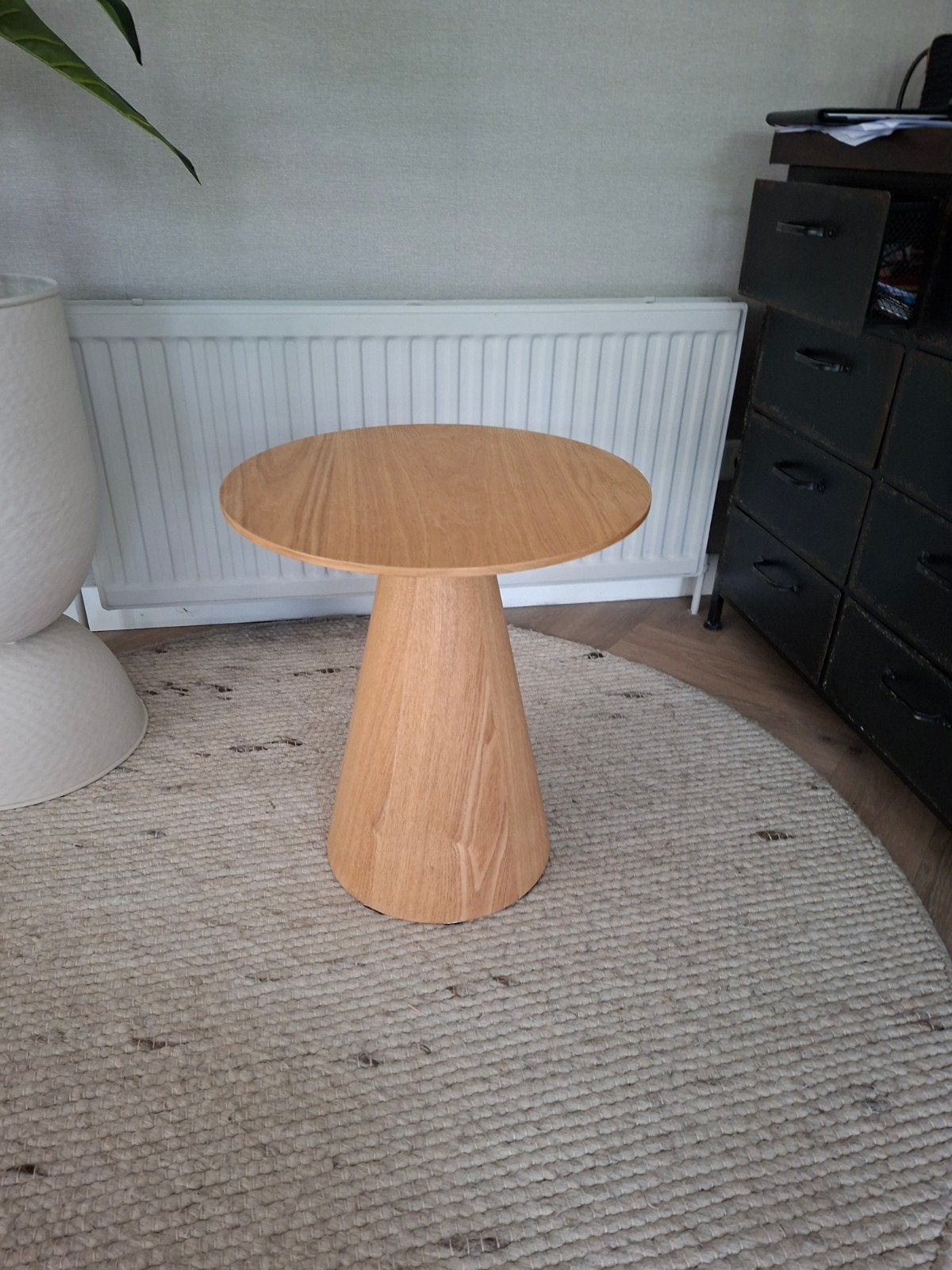 Kwantum bijzettafel/salontafel, hoogte 50cm, doorsnede 45cm, Minder dan 55 cm, Rond, Zo goed als nieuw, Hout