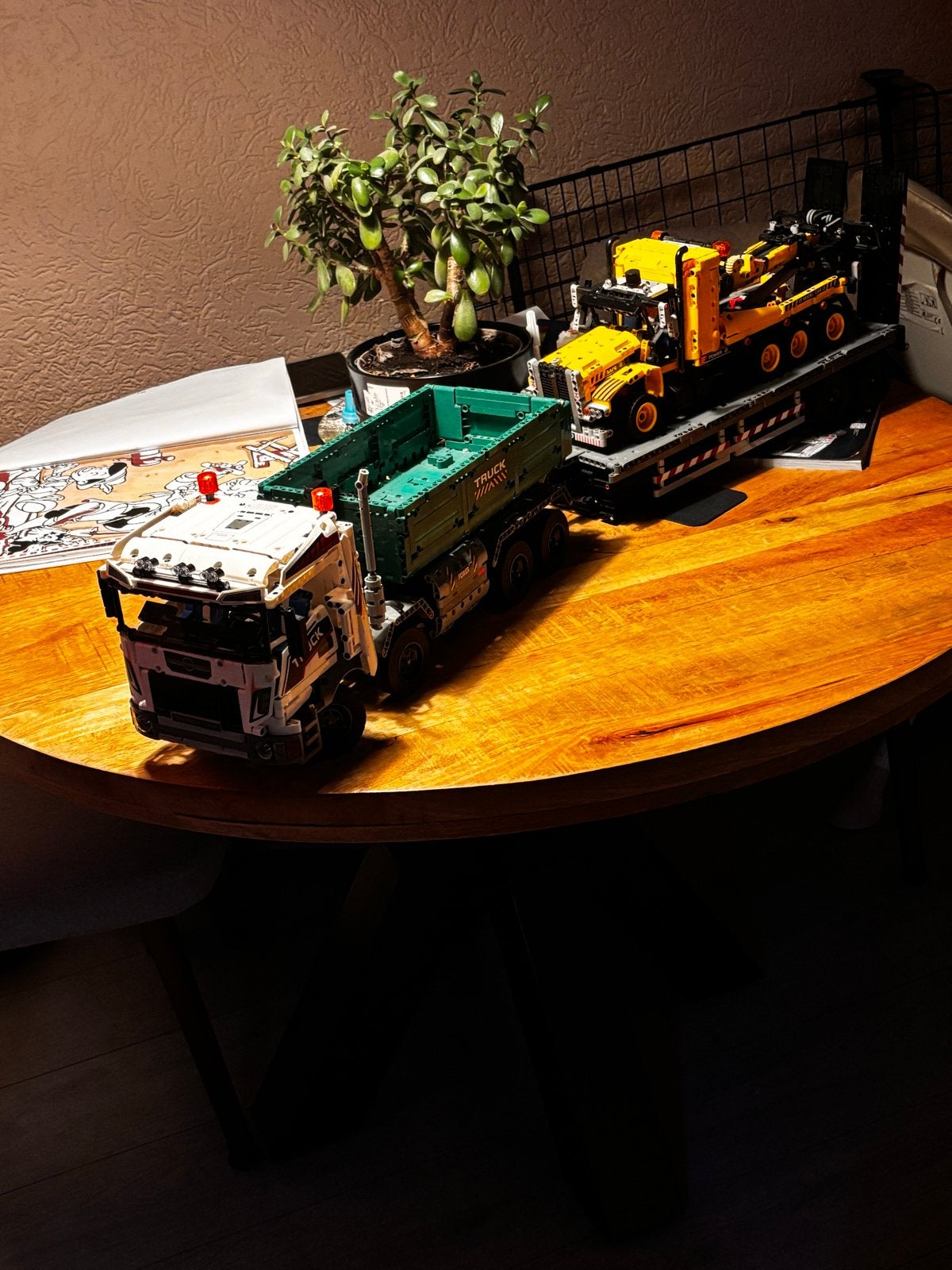 LEGO Technic Imitatie: Trekker Oplegger & Takelwagen, Ophalen, Lego, Zo goed als nieuw, Technic