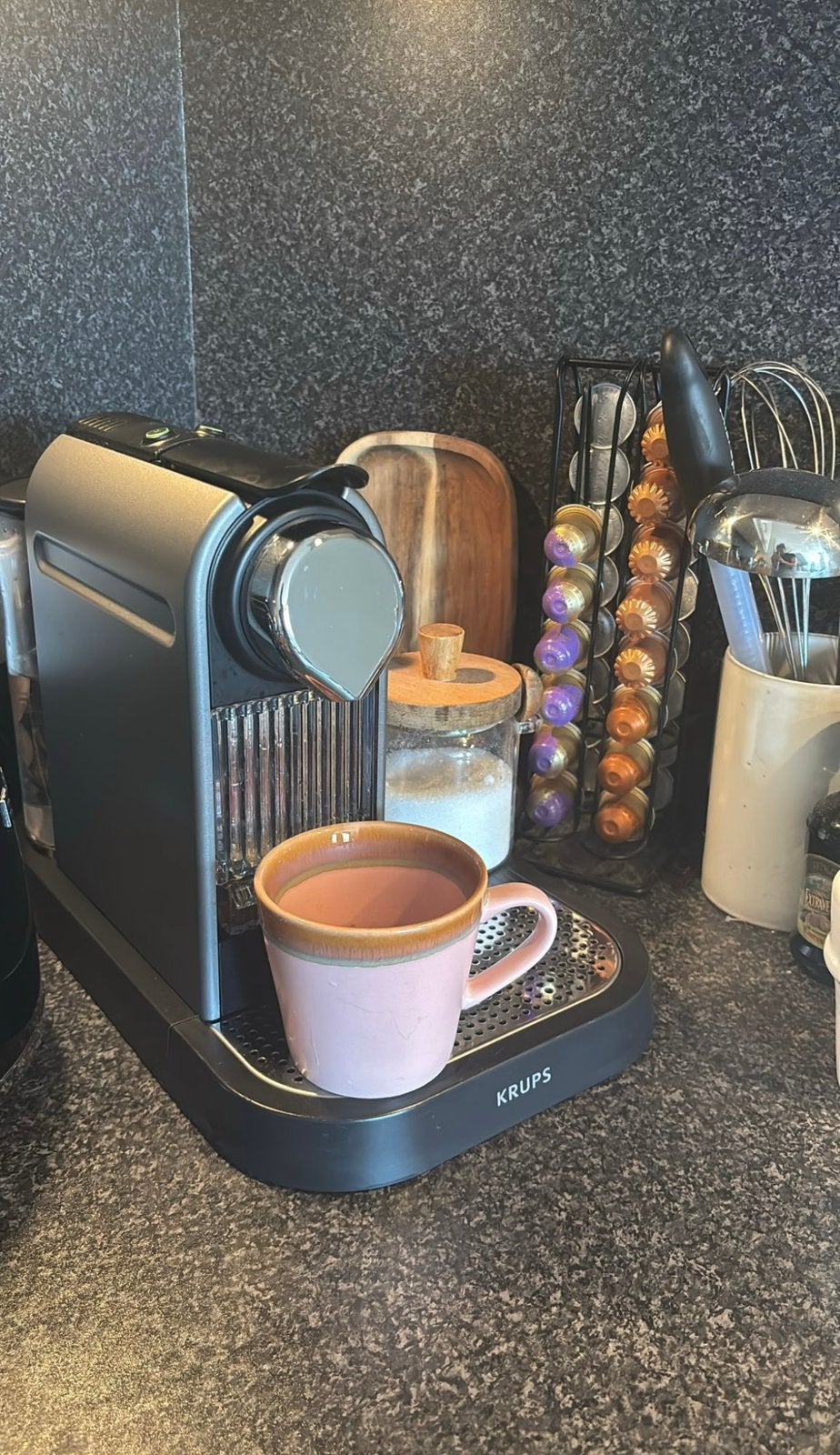 Nespresso koffiemachine met melkopschuimer, Ophalen, Gebruikt, Espresso apparaat
