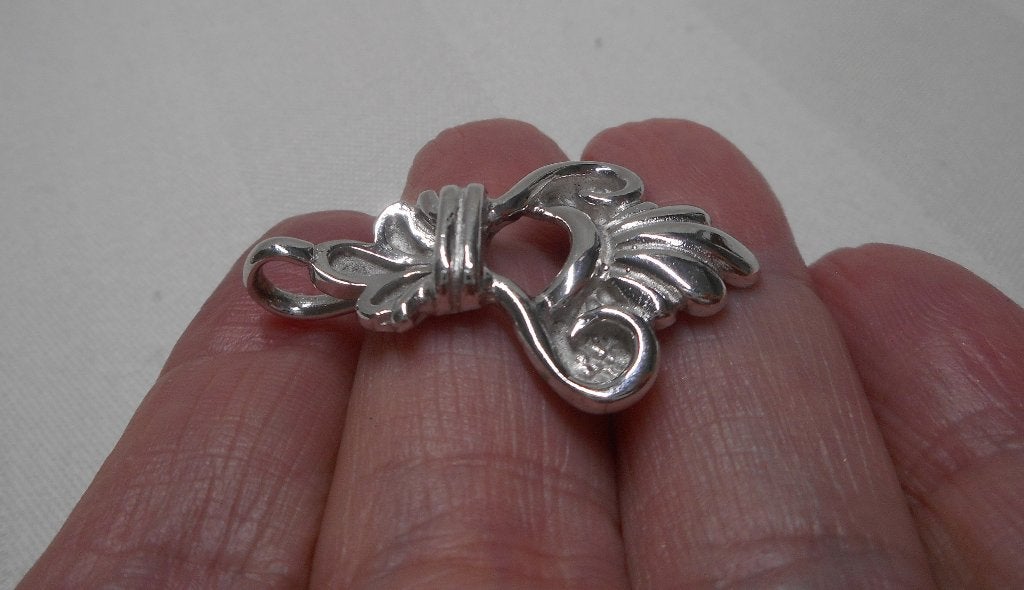 Zilveren aparte hanger nr.1557, Sieraden, Tassen en Uiterlijk, Verzenden, Zo goed als nieuw, Zilver, Zilver