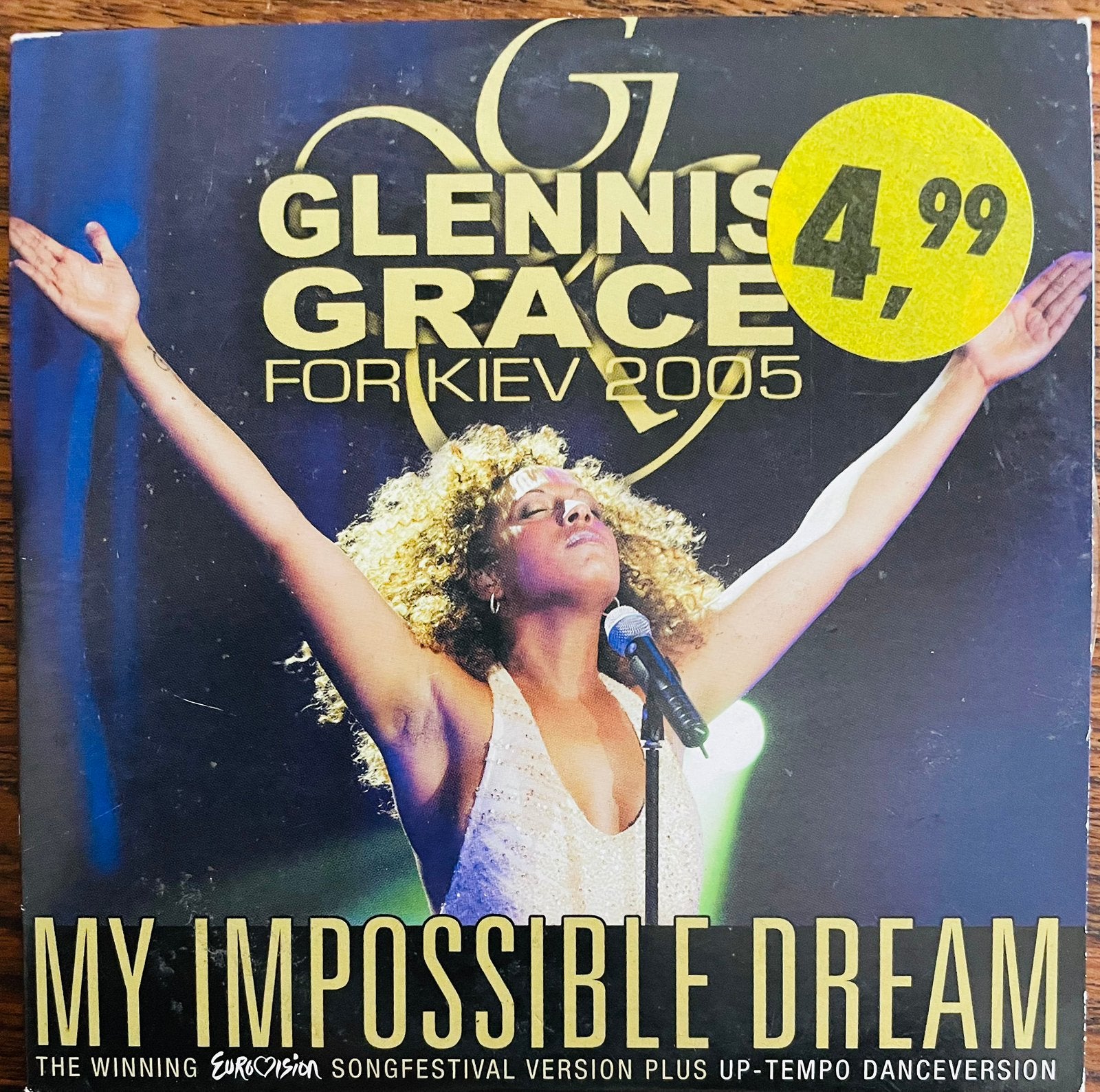 Cd’tje van Glennis Grace My Impossible Dream Eurovision, Pop, Speciale editie, Ophalen of Verzenden, Zo goed als nieuw