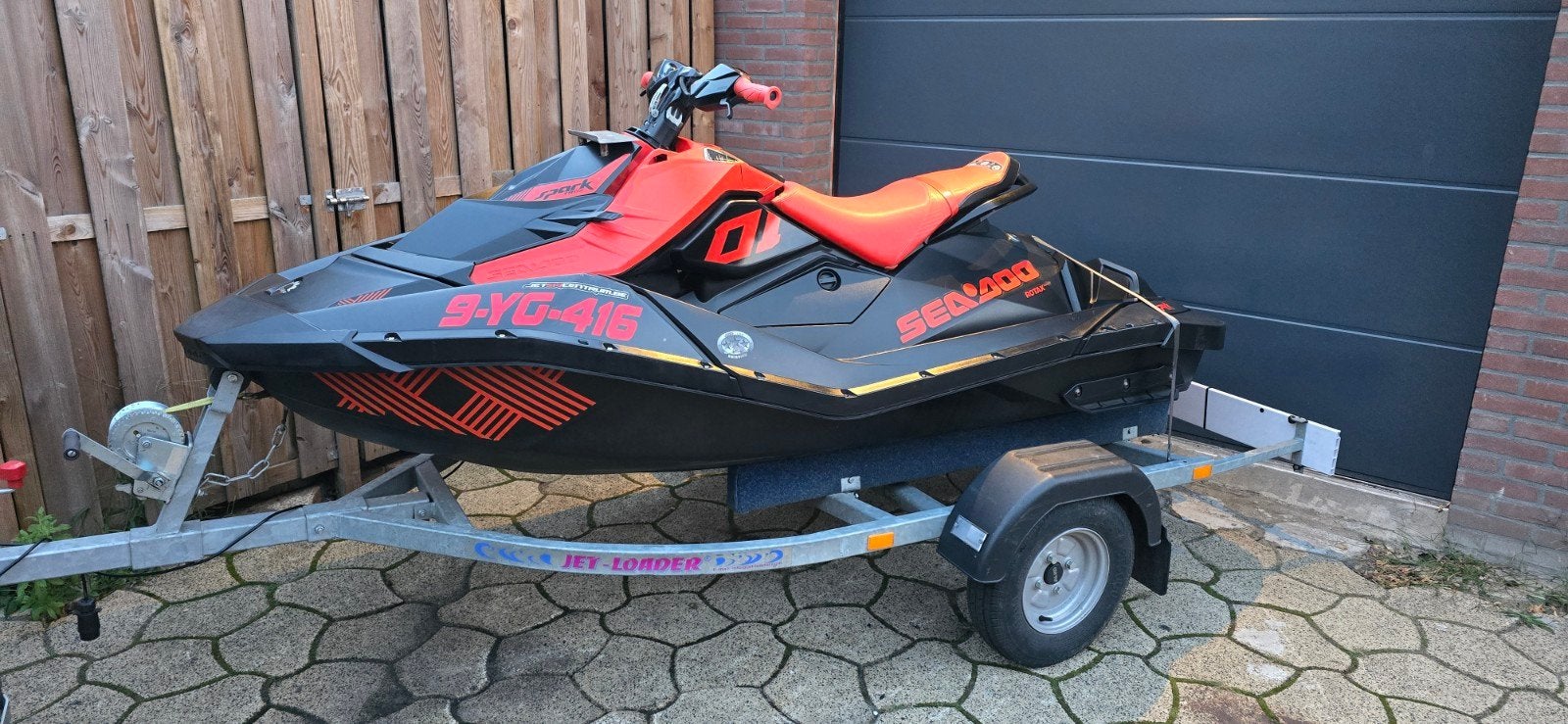 Sea-Doo Spark trixx met trailer, Ophalen, Gebruikt, Benzine, 70 tot 120 pk