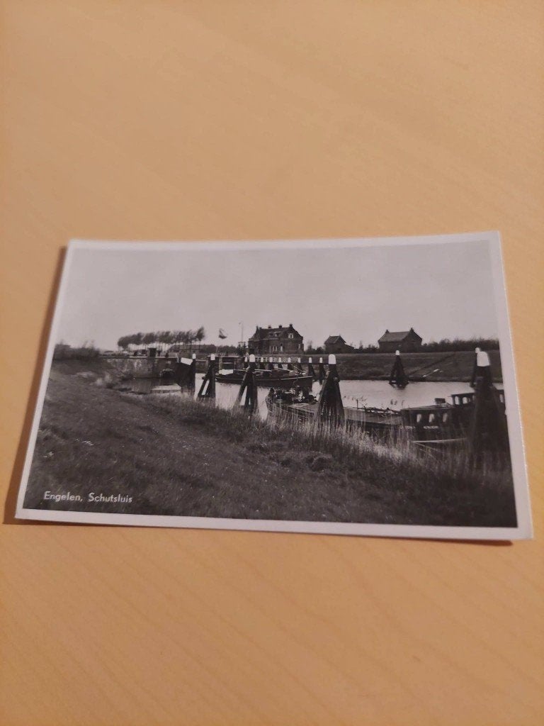 kaart . Engelen Schutsluis, Ophalen of Verzenden, 1920 tot 1940, Ongelopen, Natuur
