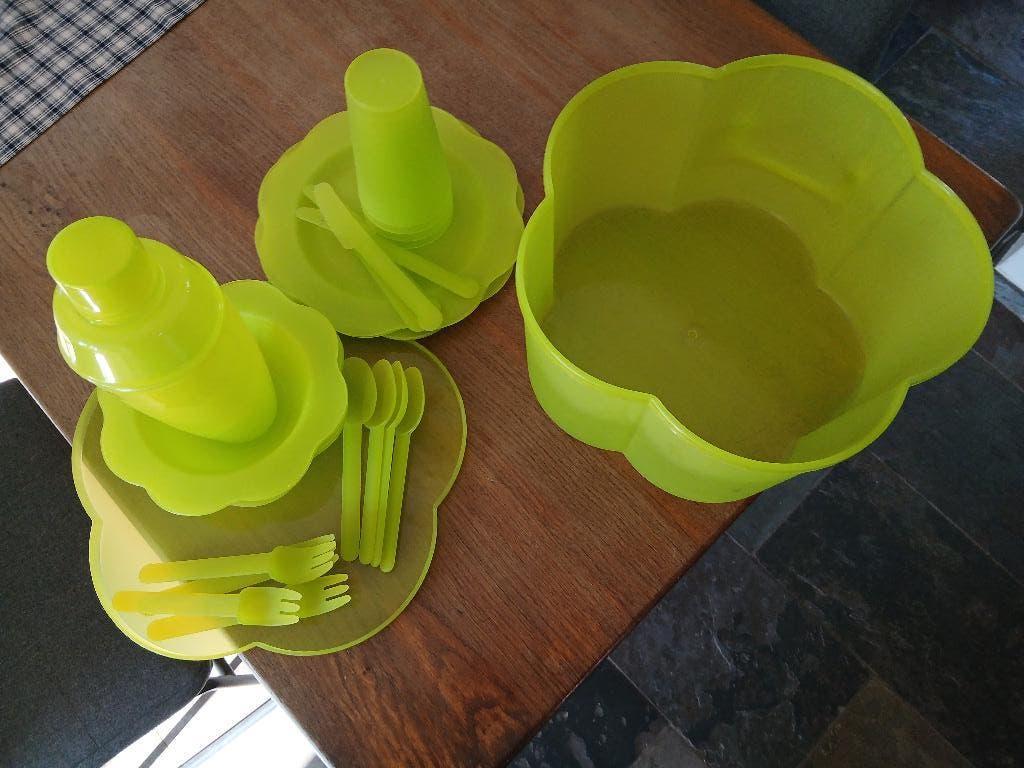 Picknickset plastic 4 delig, Ophalen of Verzenden, Zo goed als nieuw