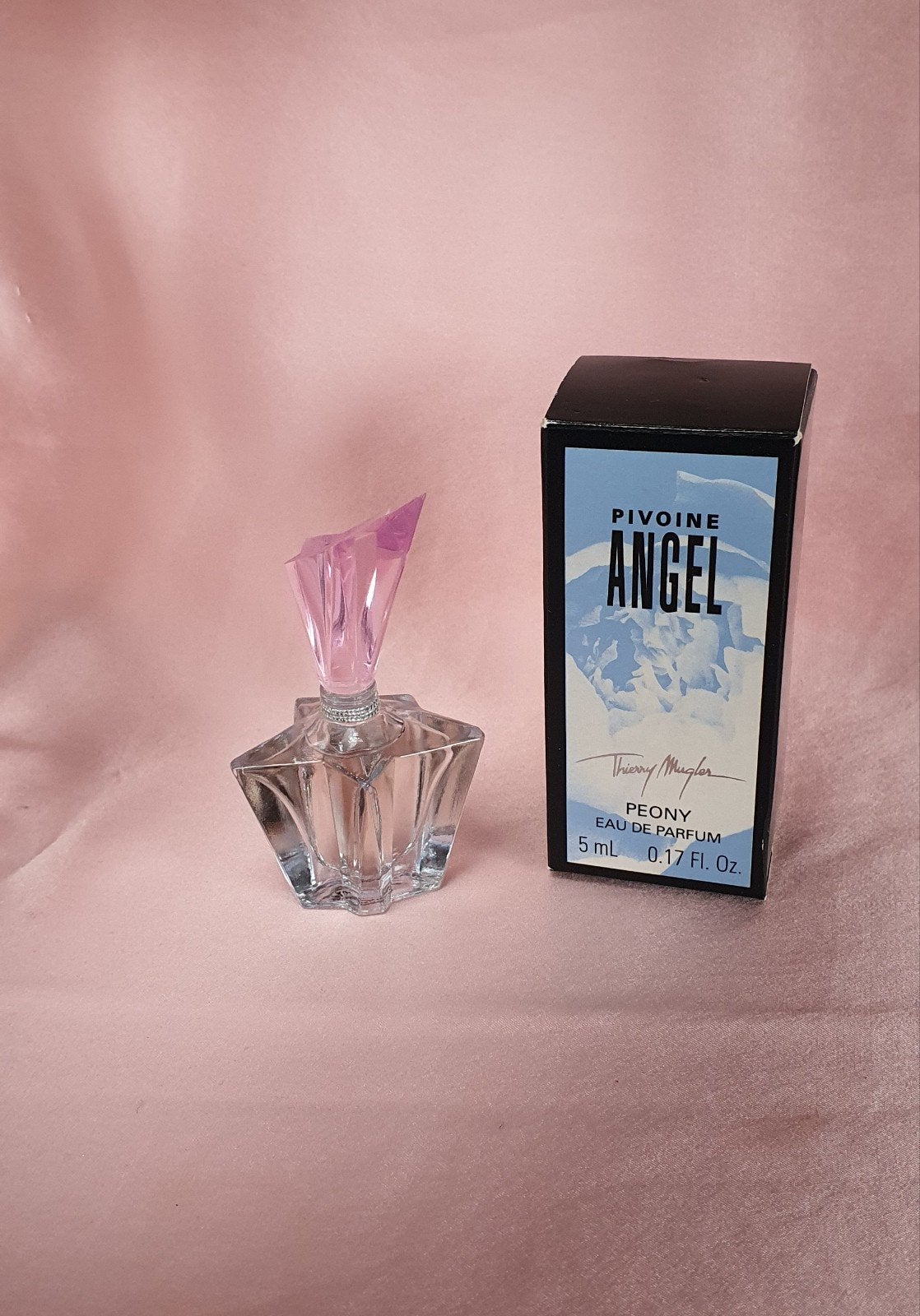 Thirry Mugler Angel Peony EDP 5ml Miniature Rare verzamel, Ophalen of Verzenden