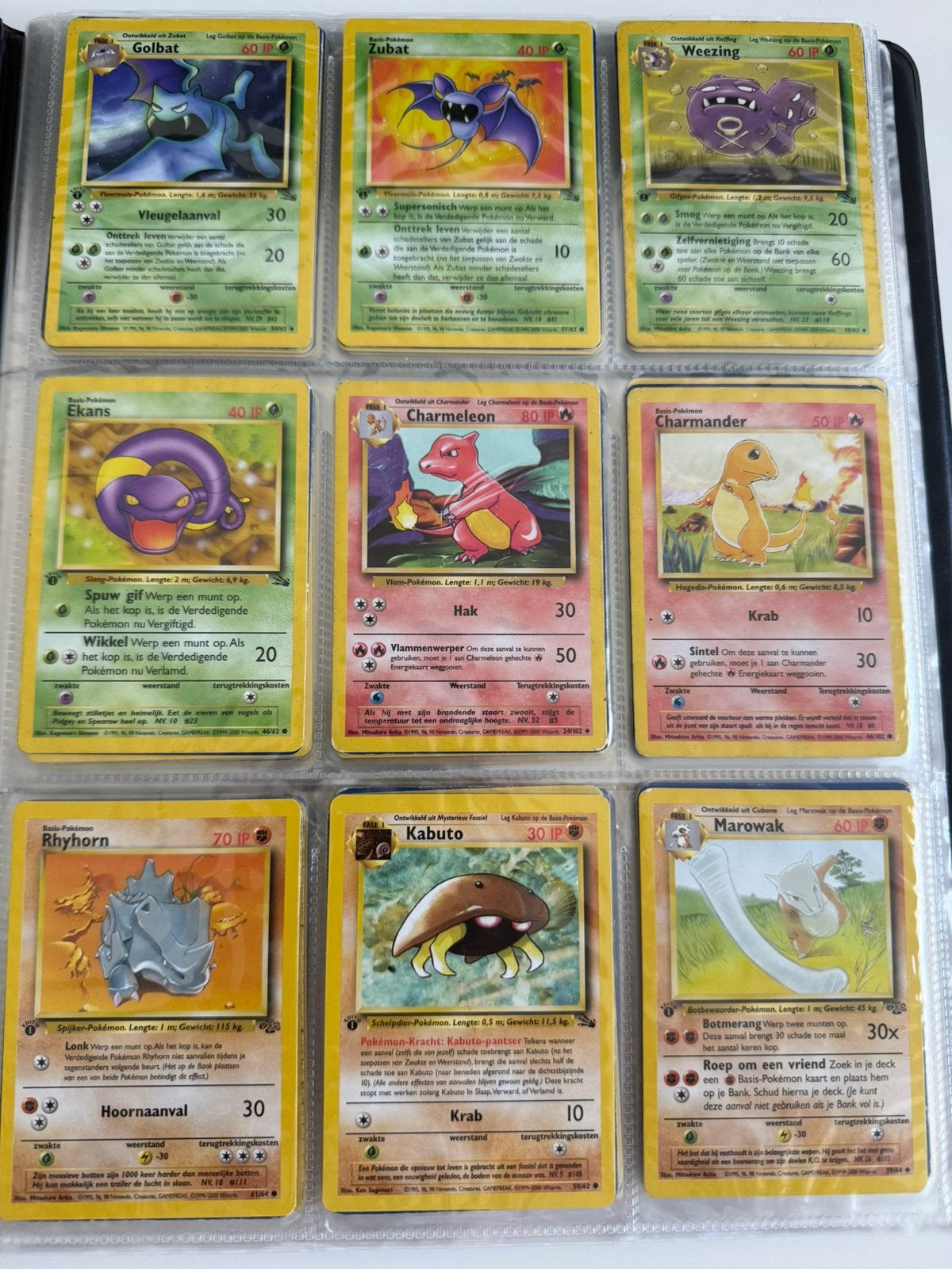 Oude Vintage Pokémonkaarten (153 stuks), Ophalen of Verzenden, Meerdere kaarten