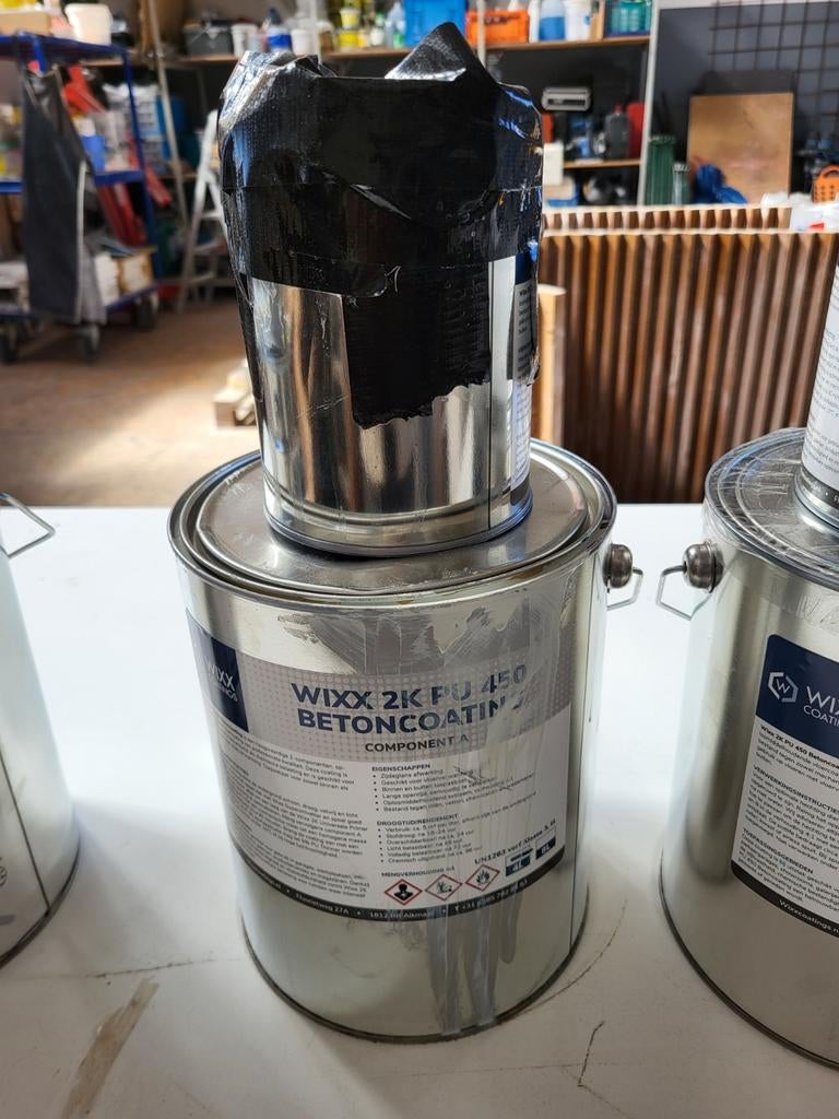 Wixx 2K PU 450 Betoncoating - Component A & B, Nieuw, Ophalen of Verzenden, Verf, Grijs