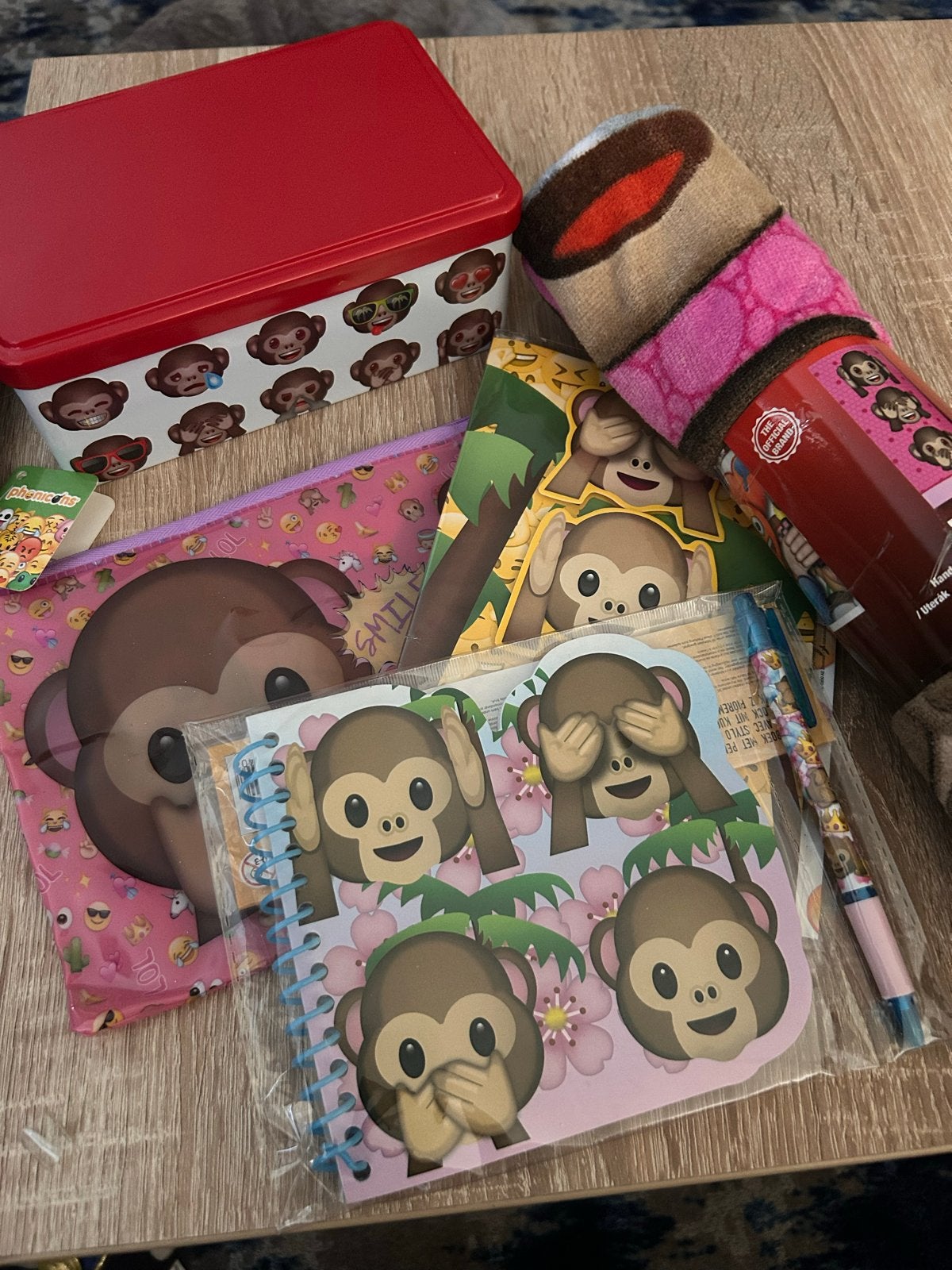 Leuke set aapjes emoij artikelen, Ophalen of Verzenden, Nieuw