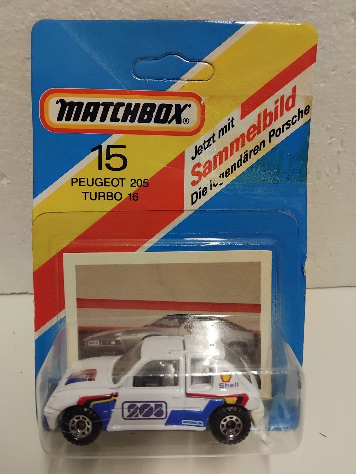 Matchbox blister #15 Peugeot 205 GTI Turbo 3INCH, Hobby en Vrije tijd, Modelauto's | Overige schalen, Ophalen of Verzenden, Zo goed als nieuw