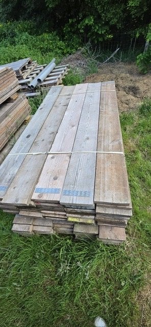 Gebruikte steigerplanken steigerhout, Ophalen, Gebruikt, 25 tot 50 mm, 250 tot 300 cm