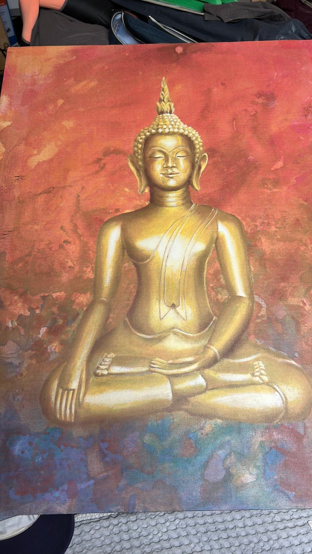 Schilderij Boeddha buddha, Huis en Inrichting, Woonaccessoires | Schilderijen, Tekeningen en Foto's, Ophalen of Verzenden, Zo goed als nieuw