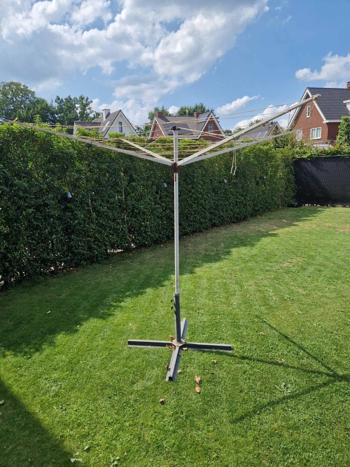 Droogrek met parasolvoet, Ophalen