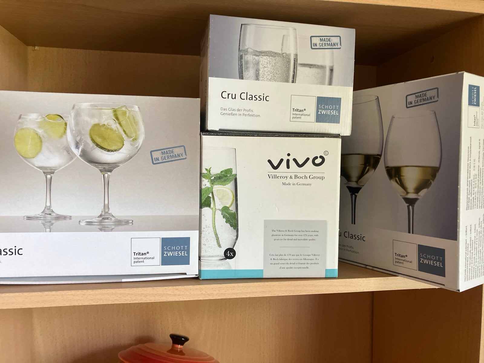 Diverse glazen sets: Schott Zwiesel, Vivo Villeroy & Boch, Huis en Inrichting, Keuken | Keukenbenodigdheden, Nieuw, Overige typen
