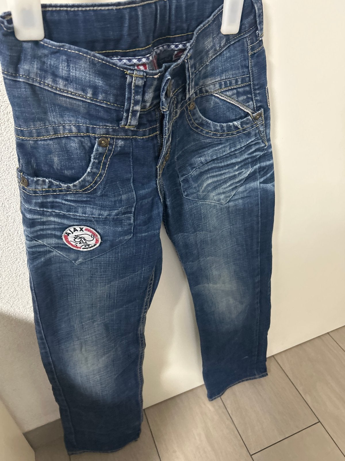 Vintage Ajax spijkerbroek maat 140, Ophalen of Verzenden, Gebruikt, Jongen, Broek