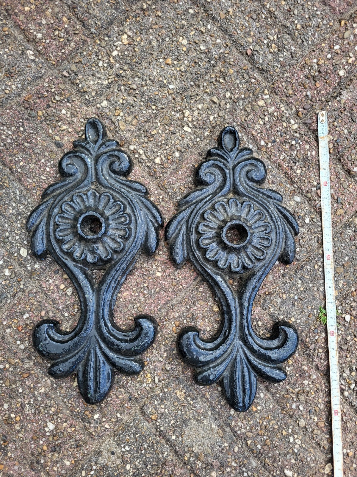Gietijzeren ornamenten (2 stuks), Ophalen of Verzenden