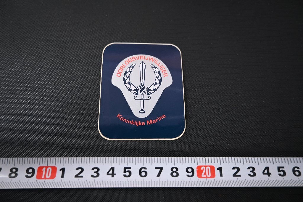 sticker Leger Koninklijke Marine Oorlogsvrijwilligers, Verzamelen, Stickers, Ophalen of Verzenden, Zo goed als nieuw