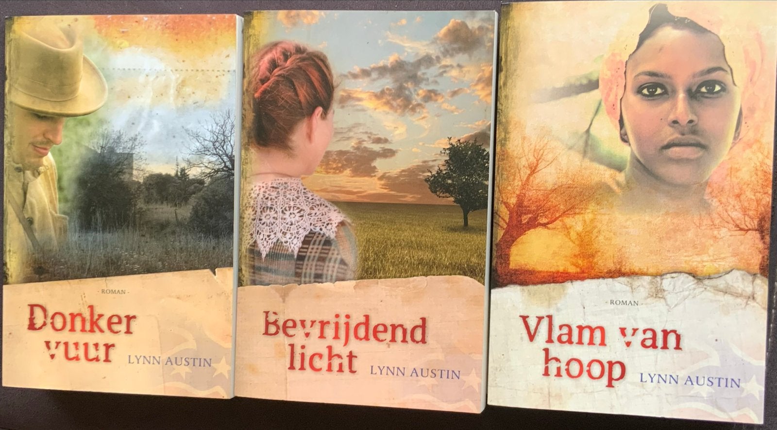 Lynn Austin Boeken Trilogie: Vlam van Hoop, Bevrijdend Licht, Ophalen of Verzenden, Zo goed als nieuw, Nederland