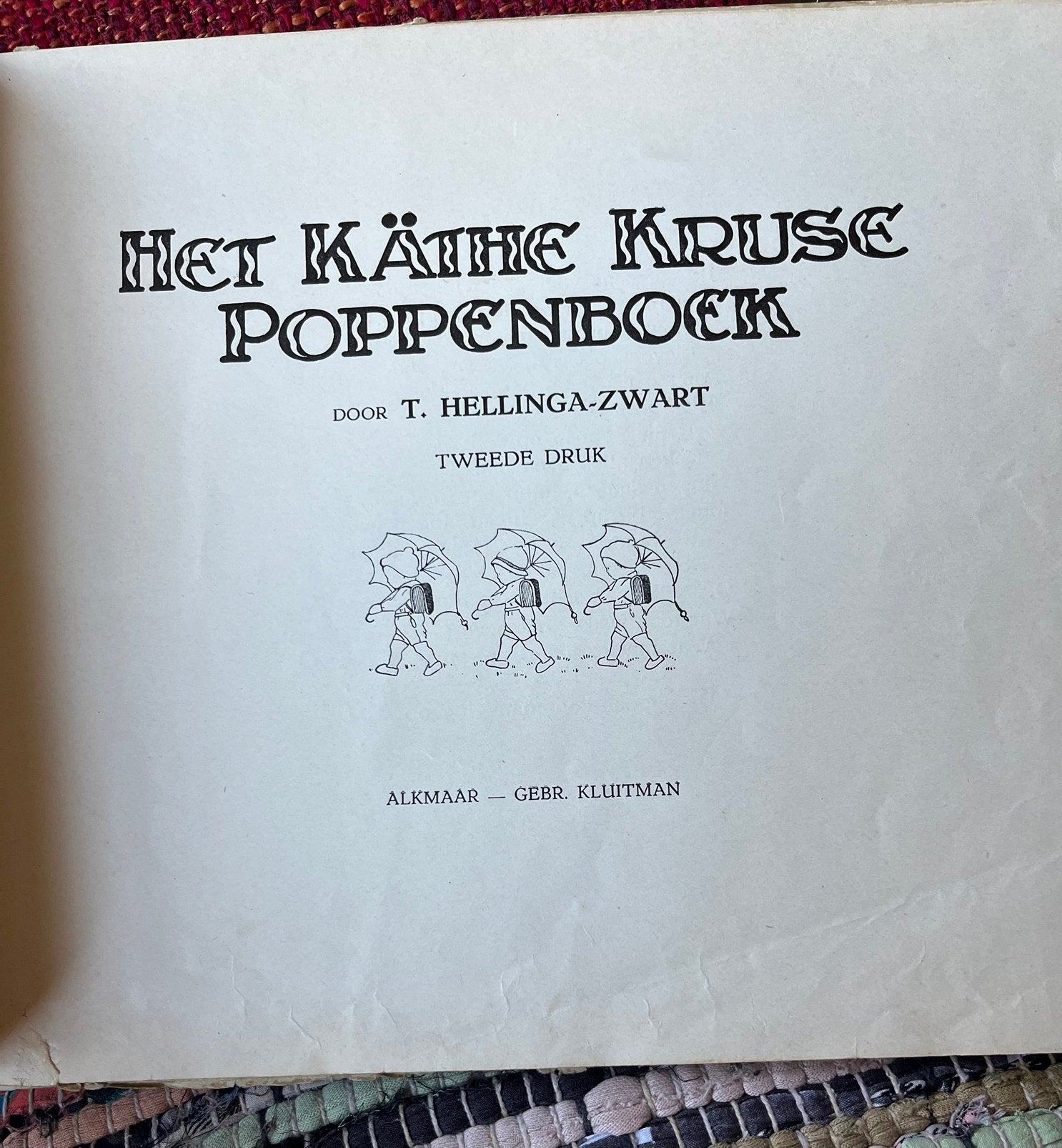 Antieke Kathe Kruse Poppenboek (Sleets), Ophalen of Verzenden