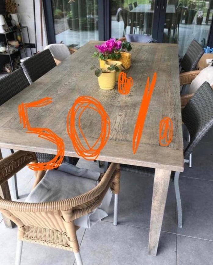 1 week: voor 25€, Super fijne tafel!, Ophalen, Gebruikt, Rechthoekig, Hout