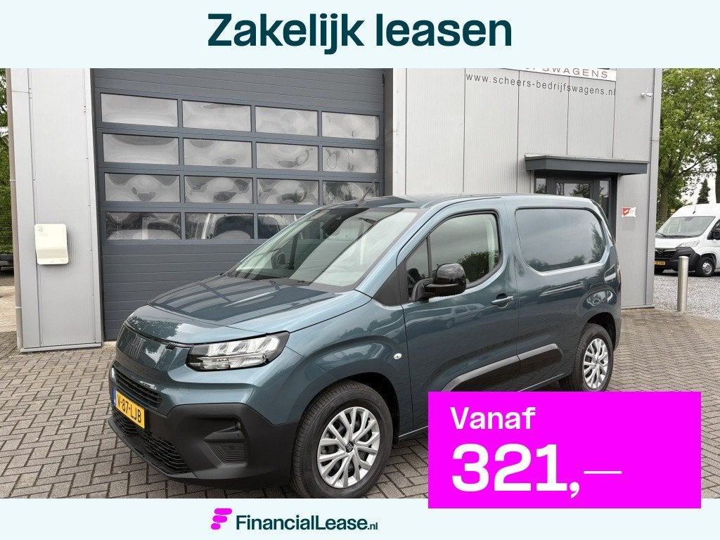 Fiat E-Doblò 50 kWh 3-zits | CarPlay | cruise, Gebruikt, 750 kg, Origineel Nederlands, Grijs