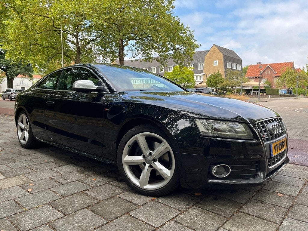 Audi A5 Coupe 1.8 TFSI pro S Line - automaat - 2de eigenaar, Auto's, Audi, Automaat, Zwart, 4 cilinders, Leder en Stof