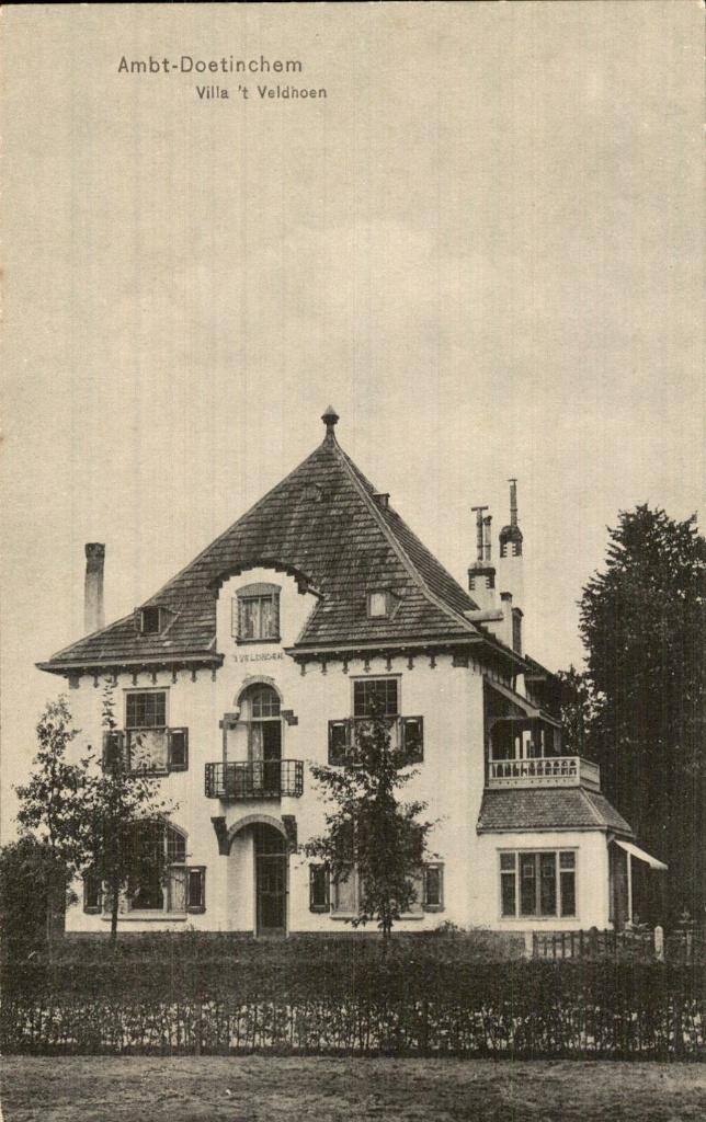 Ambt-Doetinchem - Villa t Veldhoen - gevel, Ophalen of Verzenden, Voor 1920, Ongelopen, Gelderland