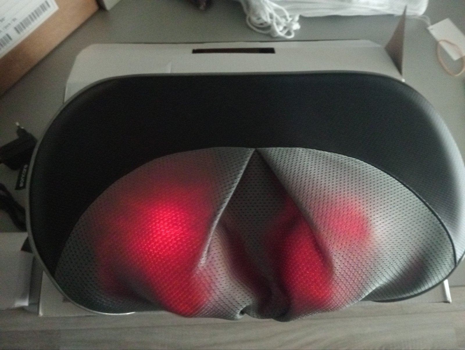 Boncare massagekussen met infrarood warmte op accu, Ophalen of Verzenden, Nieuw, Apparaat