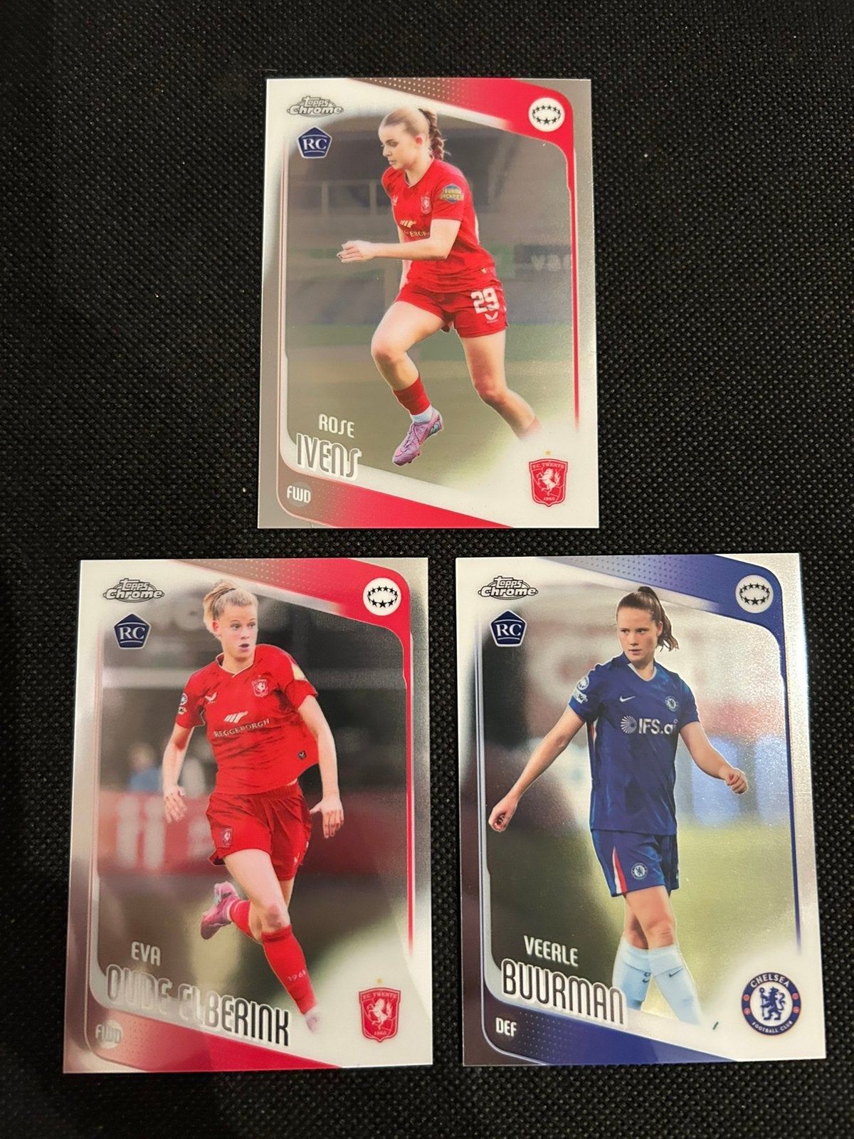 Drie Nederlandse rookie kaartjes, Verzenden, Zo goed als nieuw, Plaatje