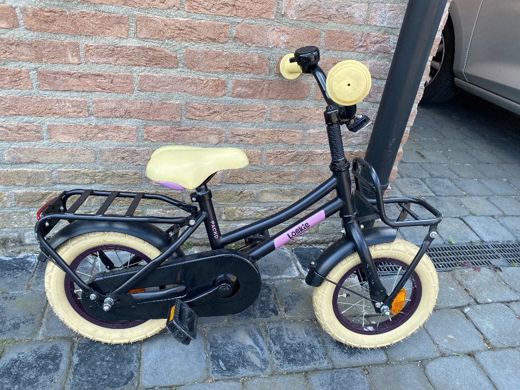 Kinderfiets met zijwieltjes 12 inch, Fietsen en Brommers, Ophalen, Terugtraprem, Zijwieltjes, Batavus