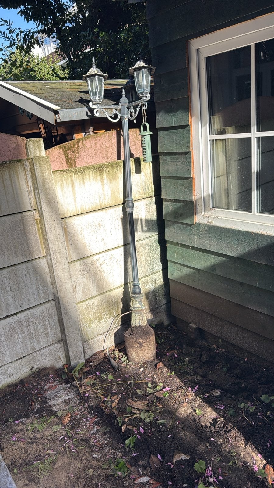 Antieke Buitenlamp op Paal - Klassieke Tuinverlichting, Ophalen, Gebruikt, Minder dan 50 watt, Overige typen