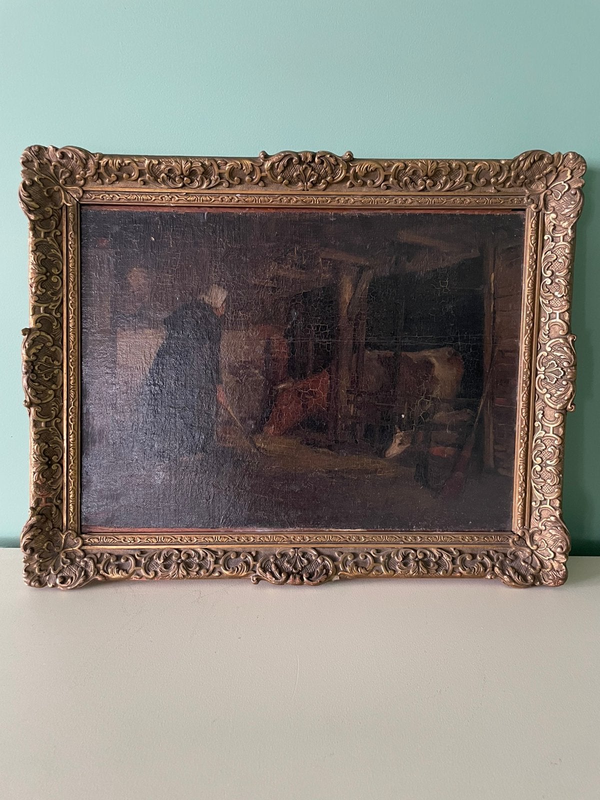 Jan Boon NL | Olieverf op paneel | gesigneerd | 1895-1925, Doek, Dieren, Ophalen of Verzenden, Gesigneerd
