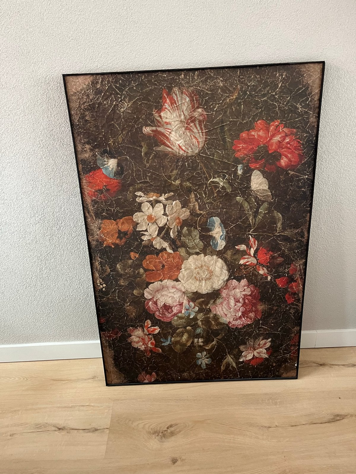 PTMD- Klassiek bloemstilleven schilderij - Vintage look, Antiek en Kunst, Kunst | Schilderijen | Klassiek, Doek, Olieverf, Klassiek