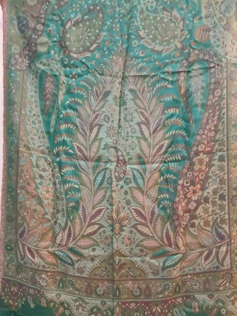 Prachtige Sjaal uit India met Paisley Patroon, Kleding | Dames, Mutsen, Sjaals en Handschoenen, Onbekend, Ophalen of Verzenden