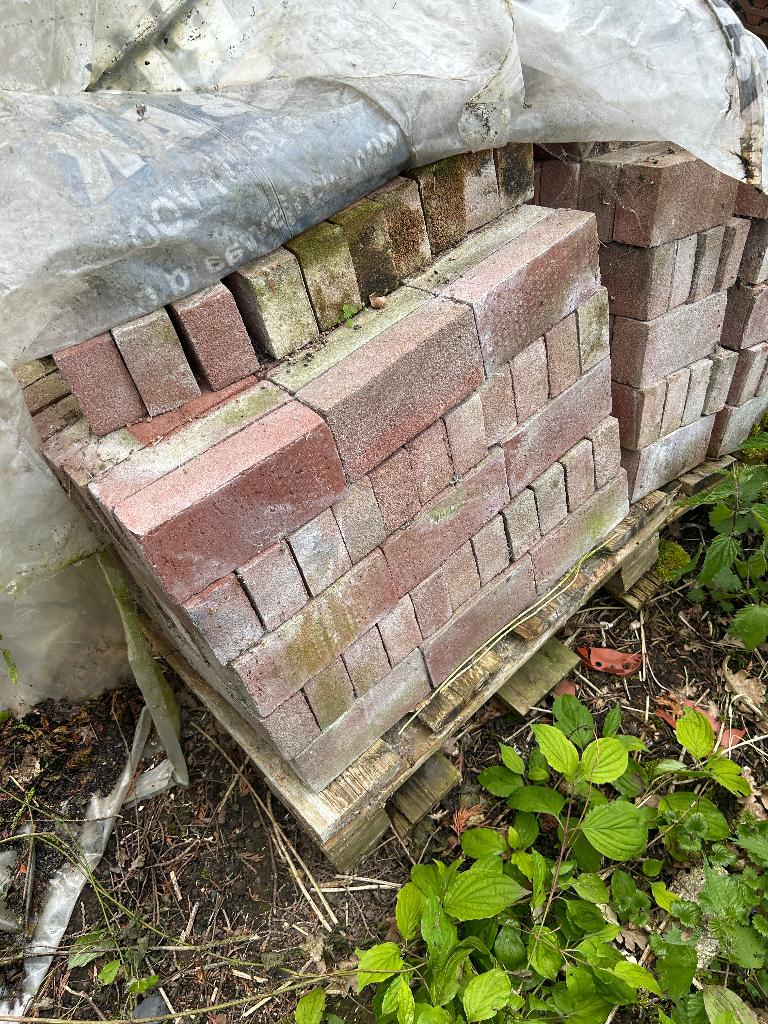 pallet metselstenen rood, Ophalen, Zo goed als nieuw, Bakstenen